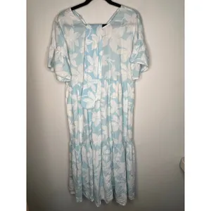 Seraphina Blue Floral Maxi Dress Size Small thumbnail 3