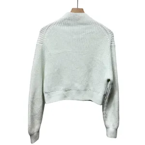 Aritzia‎ Wilfred Sweater Sz S Mint Green Ribbed Merino Wool Turtleneck Preppy thumbnail 2