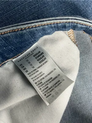 American eagle outfitters super hi-rise jegging crop jeans size 12 thumbnail 5