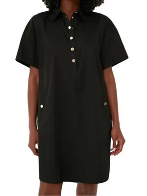 Tuckernuck Pomander Place Oakley Black Short-Sleeve Dress thumbnail 1