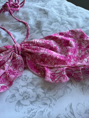 Frankies Bikinis Set Pink Floral Bikini thumbnail 5