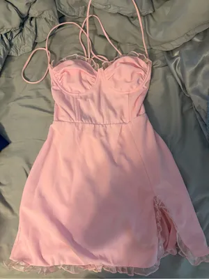 Lucy in The Sky pink mini dress thumbnail 1