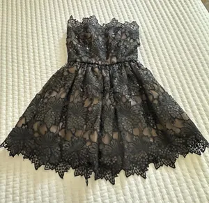 Vintage William Pearson Black Sequin Goth Dress Party Altered Item Fits Small thumbnail 1