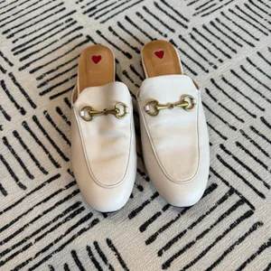Deenni Cream Horsebit Loafer Mule Slip On Shoes Women’s 7 thumbnail 3