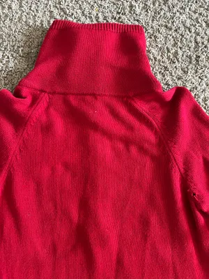Lauren Ralph Lauren Classic Red Quarter Zip Pullover L/G thumbnail 14