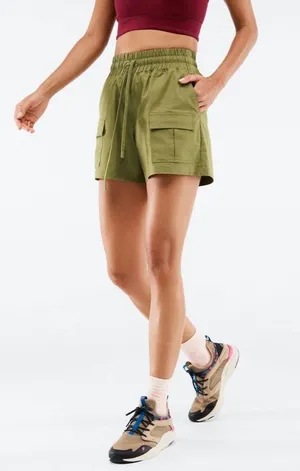 Fabletics - Green Camden Cargo Short, Size Xxs Reg $59.95 60% Cotton 40% Polyester thumbnail 1