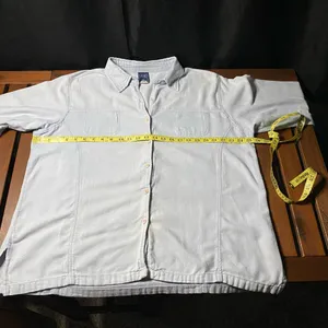 AE & Co. Light Blue Button-Up Shirt size XXL thumbnail 4