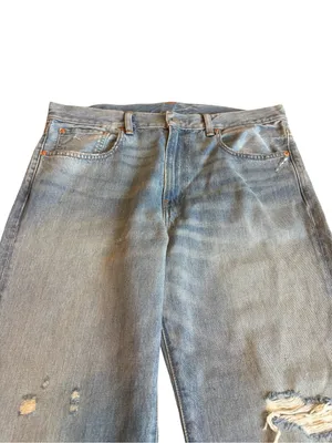 Denimist Lindsay Slim Boyfriend Jeans Light Wash Denim Distressed Size 31 Womens thumbnail 2