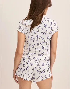 Knix Cheeky Floral Comfy Lounge Shorts thumbnail 3