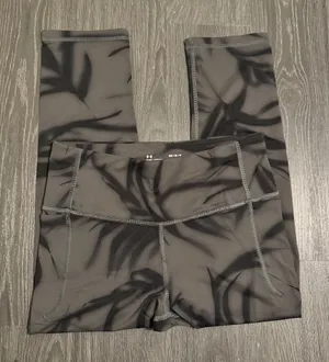 Under Armour Women Compression Tights Pants Gray/Black Size Medium thumbnail 1