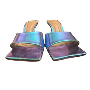 Wittner Luiza Luster Holographic Leather Flared Sandal thumbnail 5
