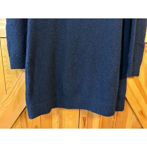 ABERCROMBIE & FITCH Navy Blue Zipper Sweater Dress Medium Tall Women's (0958) thumbnail 2