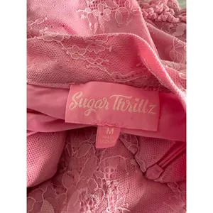 Dolls kill Sugar Thrillz pink lace mini skirt sz M‎ Medium thumbnail 3