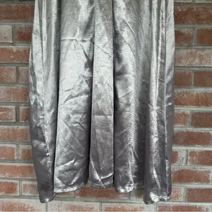 Native Youth Long Maxi Dress Silver Mismatched Buttons Women’s Small NEW thumbnail 5