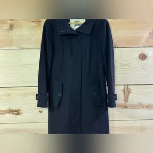 Burberry London Wool/Cashmere Button Up Trench Coat thumbnail 3