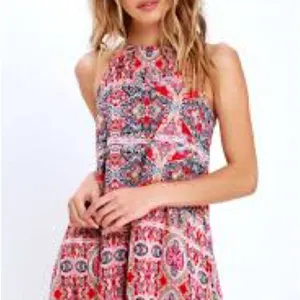 Lulu’s Design Major Red Print Swing Dress thumbnail 7