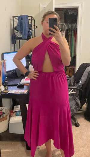 Cross Midi Dress thumbnail 1