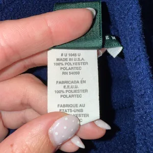 Lauren Ralph Lauren Fleece Pullover Women Small Blue Excellent Polartec Zip Up thumbnail 4