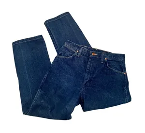 Wrangler Vintage 90s High Rise Jeans Straight Leg Mom Jeans Denim 9 x 30 thumbnail 1