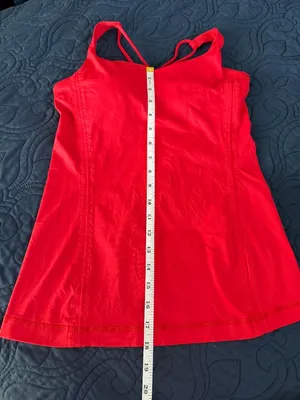 LULULEMON Free To Be Tank in Love Red colorway Size 6 thumbnail 9