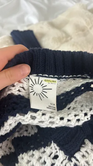 Aerie Crochet Sweater thumbnail 6