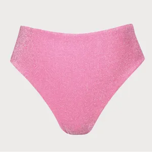 Berlook Pink Lurex Cut Out Plus Size Bikini Set thumbnail 7