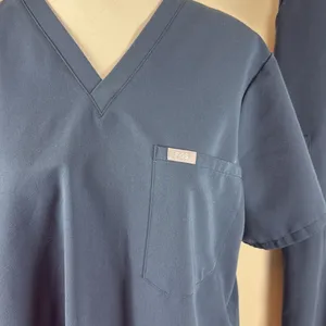 Figs Navy Blue Scrub Top & Pant Set Size XL Top & Large Bottom thumbnail 4
