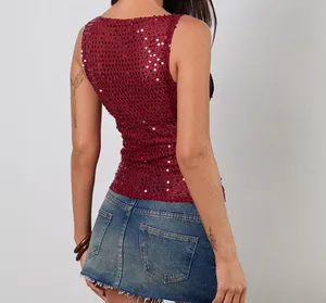 Red sequin top thumbnail 2