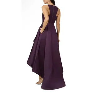 Adrianna Papell Mikado High-Low Gown Size 4 Moody thumbnail 3