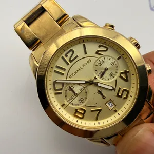 Michael Kors Gold-Tone Chronograph Day Date Watch MK-5726 Working New Battery thumbnail 3