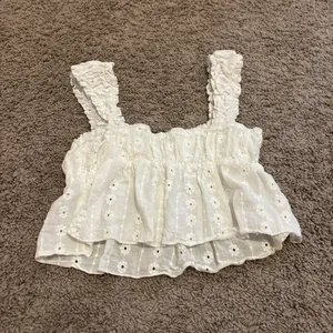 White Lace Tank Top Shein thumbnail 2
