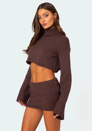 Edikted Long Sleeve Sweater Cropped thumbnail 2