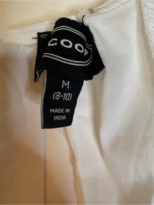 Scoop Women’s Button Front Mini Dress with Puff Sleeves Size M White Size M thumbnail 7