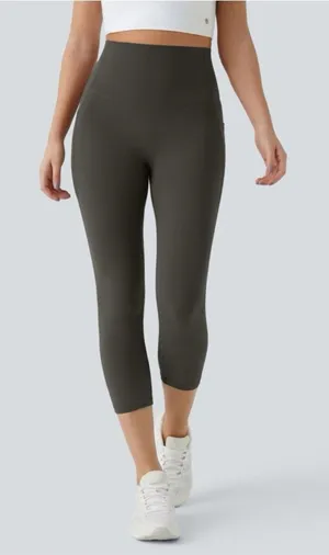 Halara UltraSculpt™ High Waisted Tummy Control Leggings charcoal grey 7/8 thumbnail 1