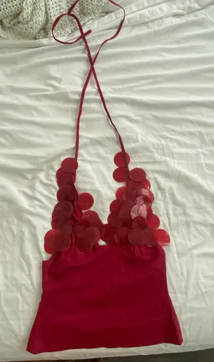 IDA OLSON shell coset top Red Size XS thumbnail 1
