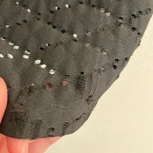 Zara One Shoulder Eyelet Ruffle Top Black Large Stretchy thumbnail 11