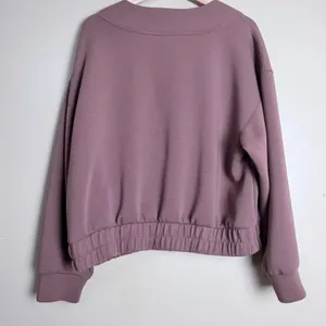 Old Navy Active Sweatshirt Women XL Mauve Fleece Relaxed Pastel Layer Gym Fall thumbnail 3