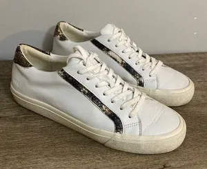 Madewell womenswhite low top leather sneakers size W-9 M-7.5 thumbnail 1