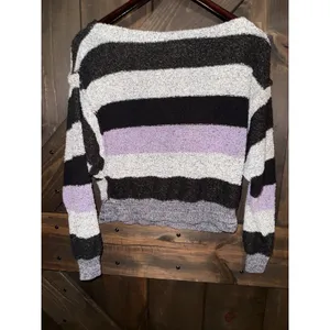 Free People Women Size S Cropped Striped Y2K 90' Candyland‎ Knit Sweater thumbnail 4