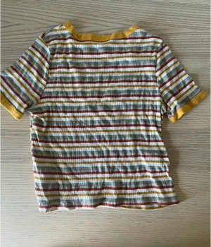 Striped cropped t shirt thumbnail 2