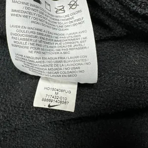 Nike Therma-FIT Women’s Sweatpants Medium Black Fleece Lined Zip Ankle Athletic thumbnail 6