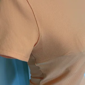 Move theology‎ Women's Orange Ribbed Top T-Shirt Size Medium thumbnail 4