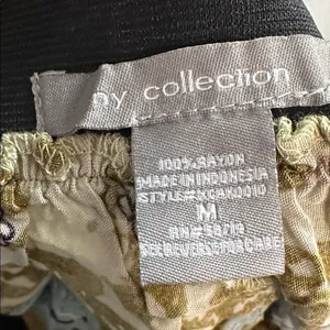 NY Collection Womens Mini Skirt Boho Paisley Elastic Waist Multicolor Medium thumbnail 5