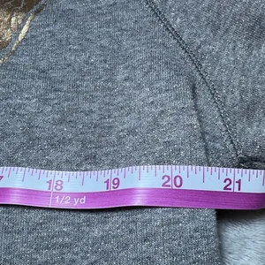 Aeropostale Womens Size XL NY Crewneck Sweatshirt‎ Grey Distressed Graphic Y2K thumbnail 8