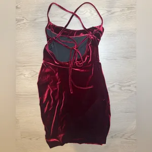 Amanda Uprichard Jasalina Velvet‎ Mini Dress in Wine Red Size S thumbnail 4