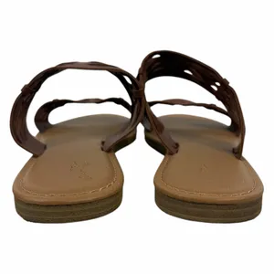 Universal Threads Addie Two Band Flat Slide Sandal Brown Size 7.5 thumbnail 8
