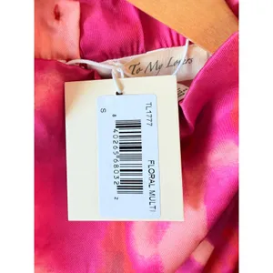 NWT To My‎ Lovers Floral Midi Dress Womens Pink Multi S thumbnail 3