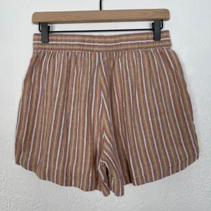 Patagonia Garden Island Shorts Striped Hemp Blend Elastic Waist Size Small thumbnail 2