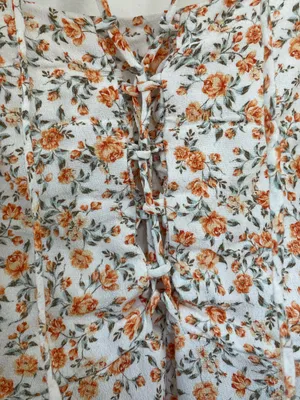 EVER NEW CURVE Plus Size Floral Midi Dress 18 Puff Sleeve Side Slit Smocked Back thumbnail 6