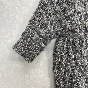 Free People Sweater Jacket Womens XS Oversized Hooded‎ Full Zip Open Knit boho thumbnail 3